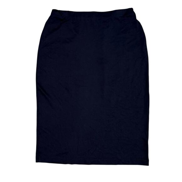 Y2k Parallel Black Pencil Skirt Above Knee-Length Stretch Size XS - Picture 3 of 9